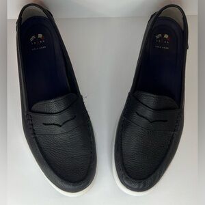 Cole Haan Black Leather Loafers Women’s 10.5 Slip On Sneakers